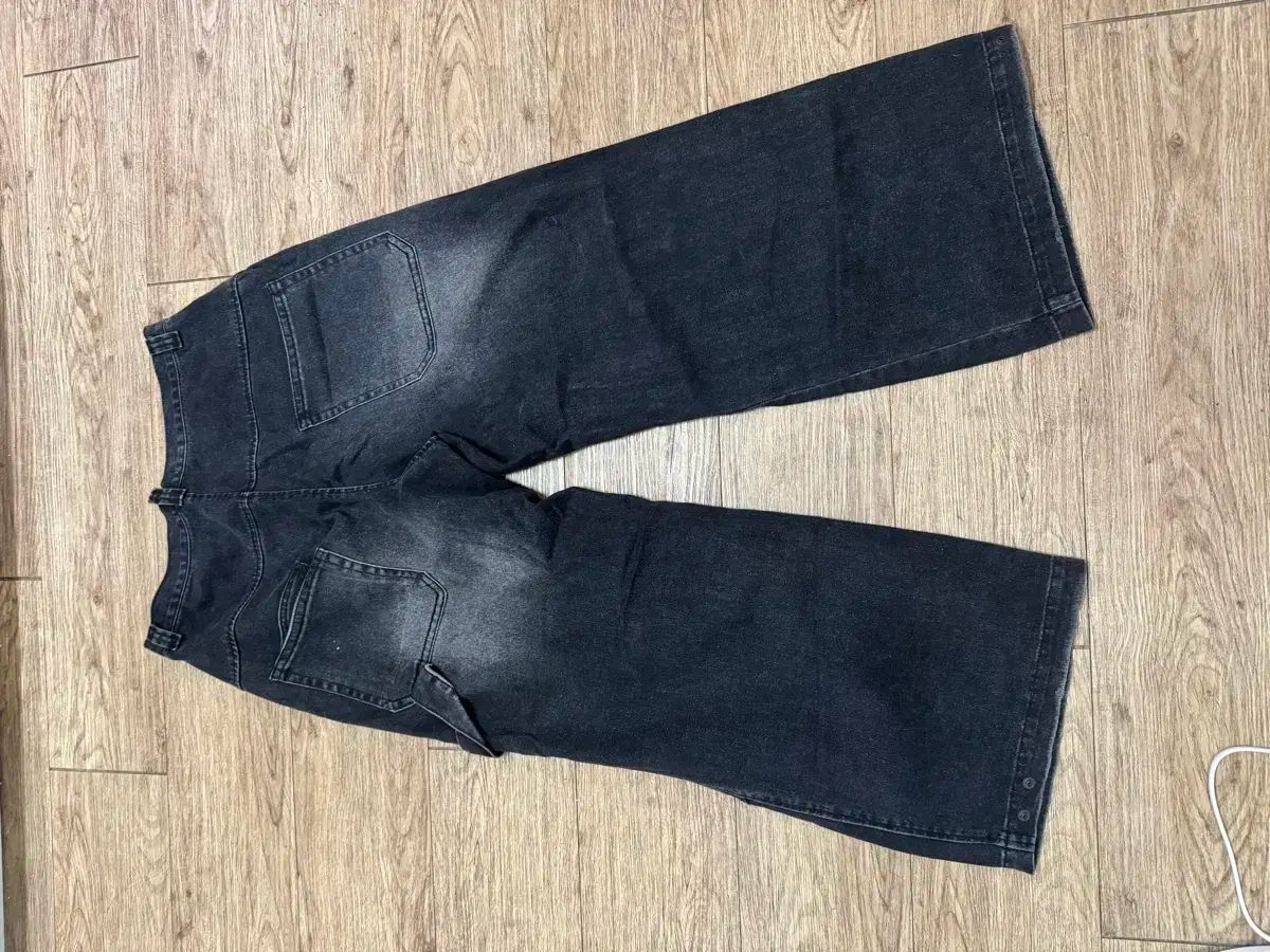 ETCE WASHED GARDENER PANTS BLACK