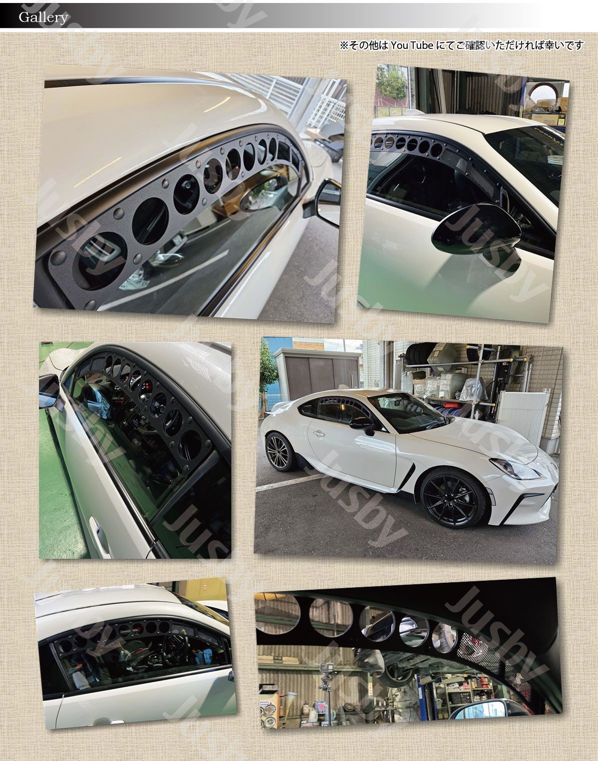 GR86 BRZ ウインドウエアベントパネル WINDOW AIR VENT サーキット走行時等の導風に ZN8 ZD8 ドリフト グリップ パーツ エアインテーク アクセサリー Jusby FFCRYSTALESIA_COM