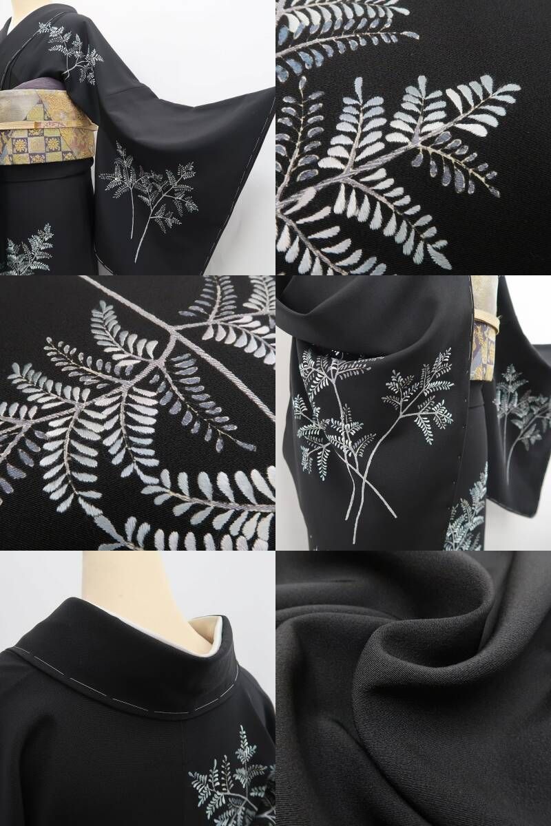 ❁tomihisa❁新品 刺繍 お仕立て上がり品 着物 仕付け糸付 トール