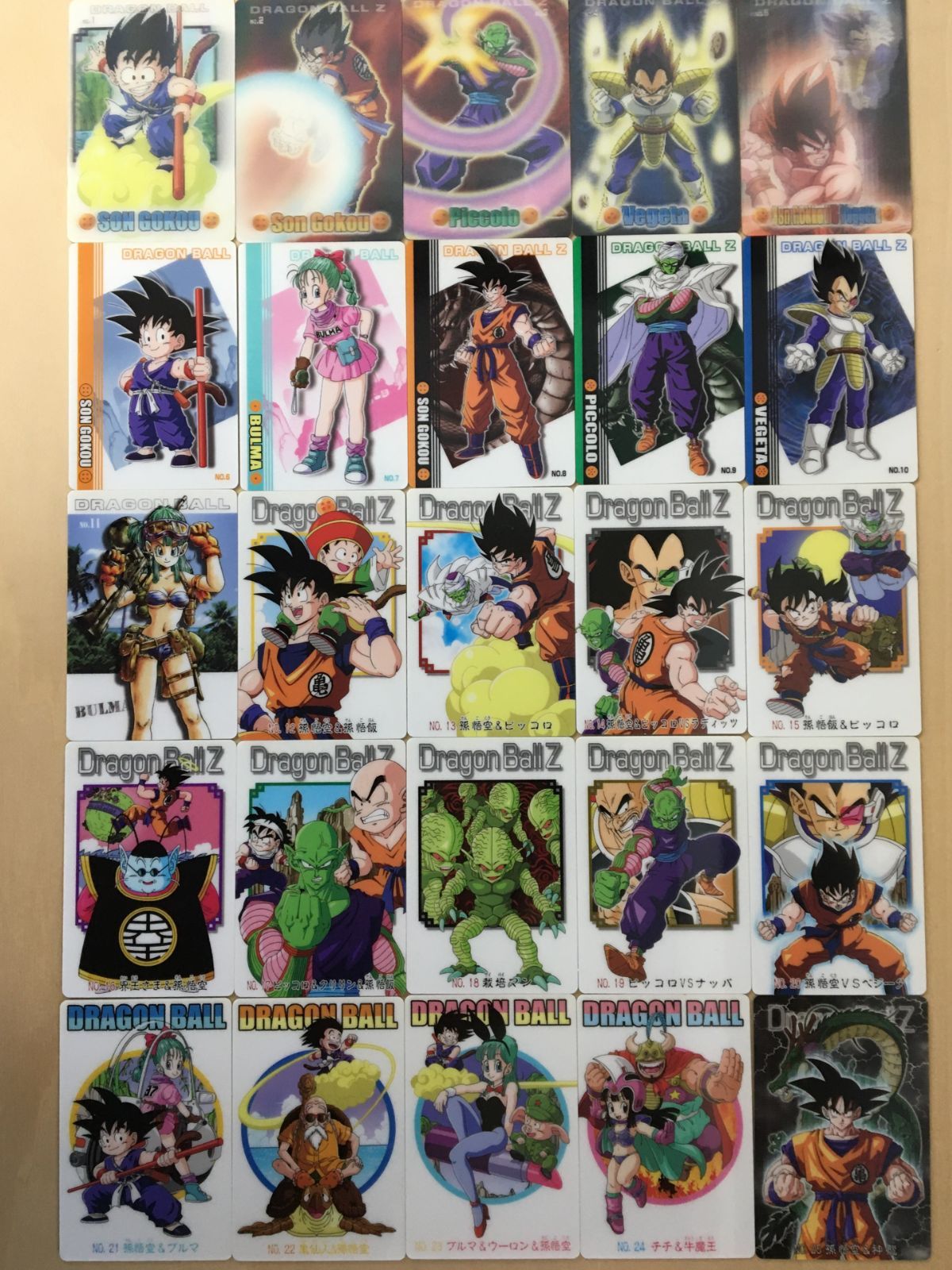 ドラゴンボールグミカード 初版 裏赤 第一弾～第二弾 コンプリートセット ５０枚