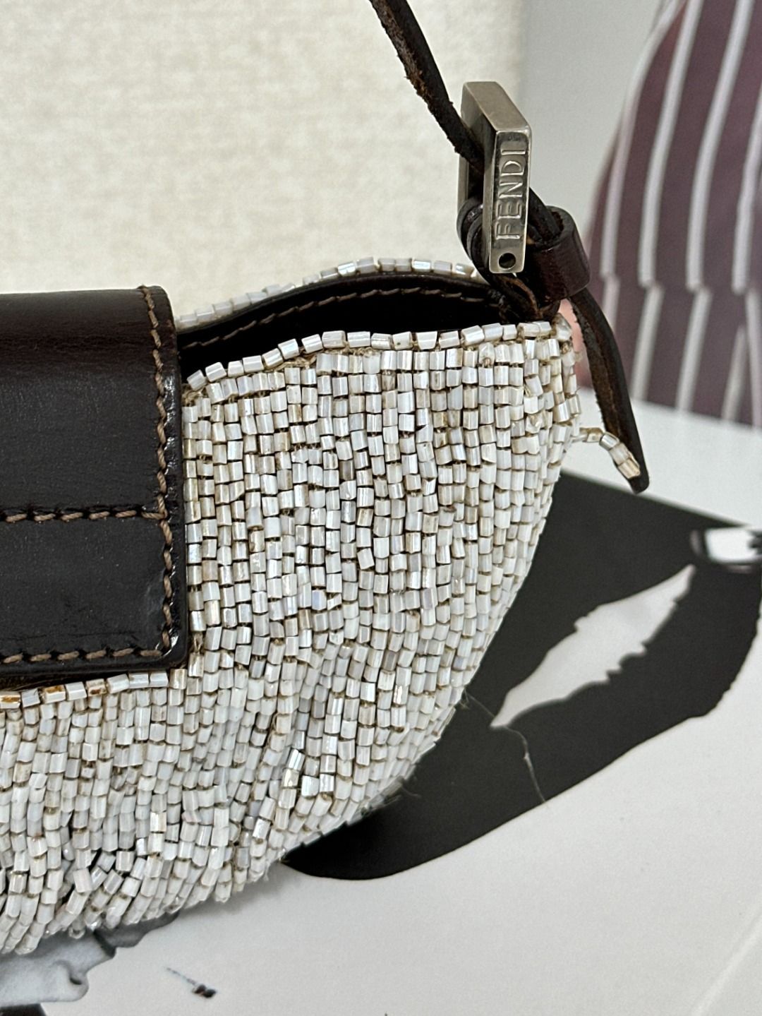 FENDI ミニクロワッサン FENDI/フェンディ】 ミニクロワッサン ズッカ ポーチ ミニバッグ