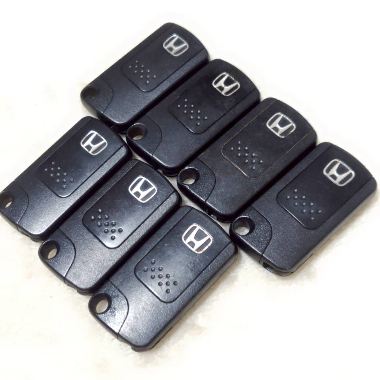 まとめ売り! ! HONDA ホンダ スマートキー キーレス エントリー システム 純正品 7個 セット 2ボタン スペアキー 鍵付き リモコン セキュリティ ドア ロック 施錠 業販 車 ディーラー 社用車 | M37275jY