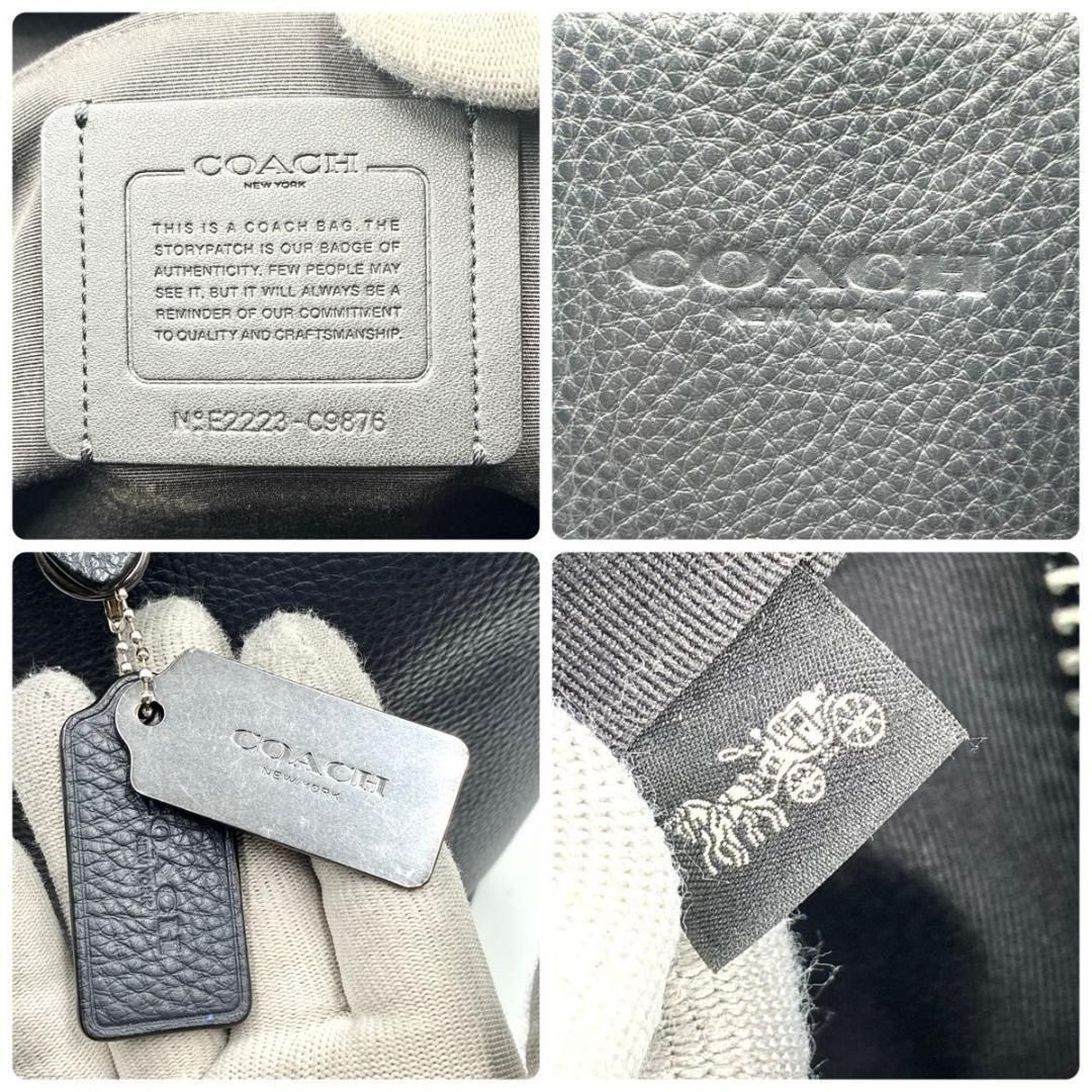 高級 コーチ サリバン C9876 トートバッグ レザー シボ革 A4