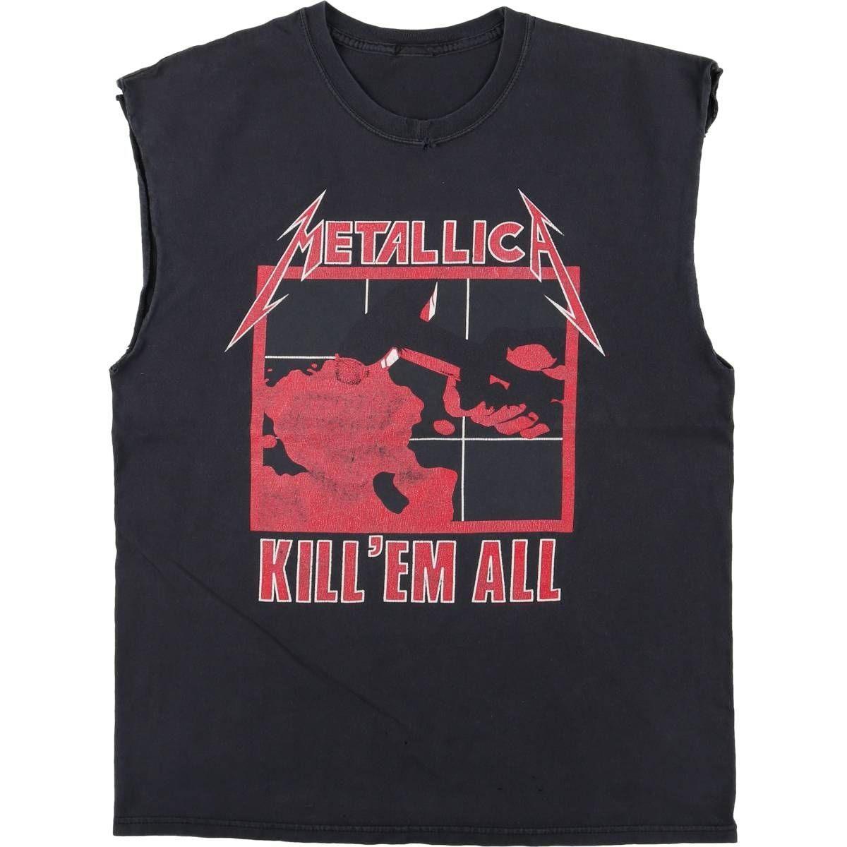 古着 Metallica メタリカ カットオフ バンドTシャツ バンT メンズM相当 eaa587318