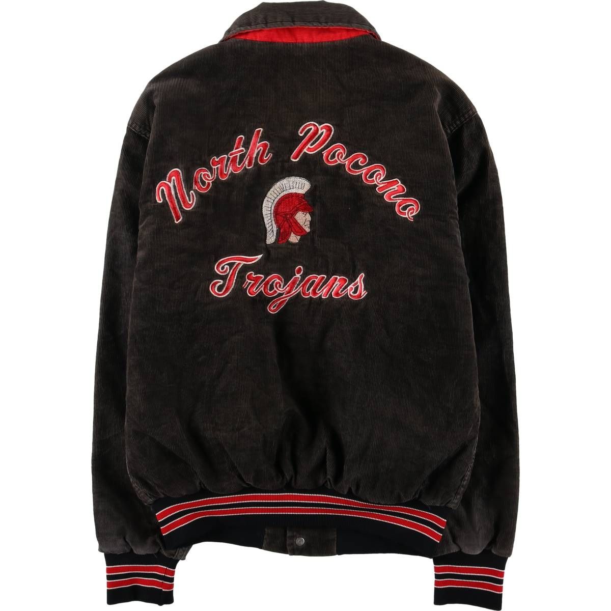 古着 80年代 Rennoc 中綿入り カレッジ コーデュロイジャケット メンズM相当 ヴィンテージ eaa592169