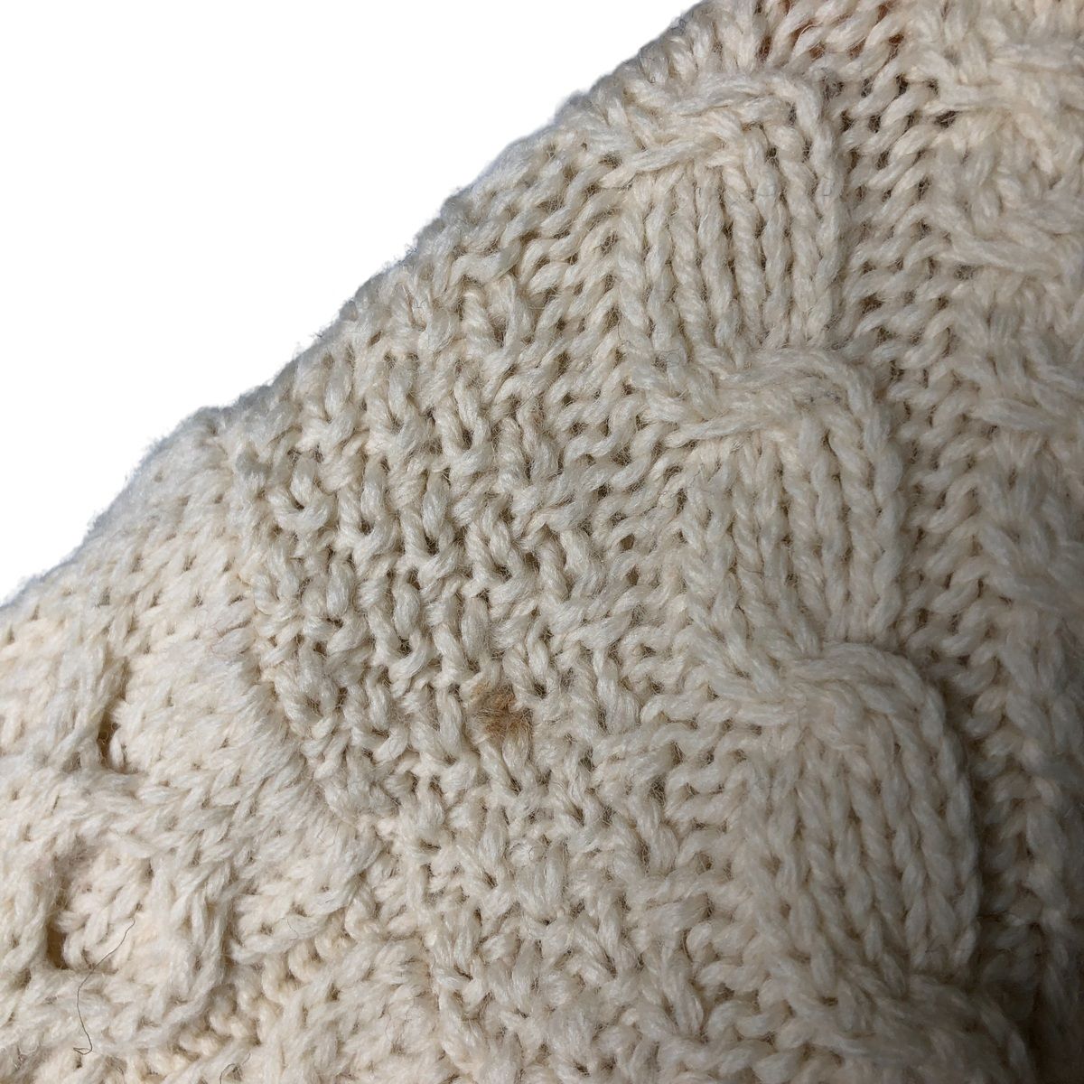 エルエルビーン アイルランド製 フィッシャーマン アランニットカーディガン L 70s～ L.L.Bean アイルランド製 エルエルビーン アランニット