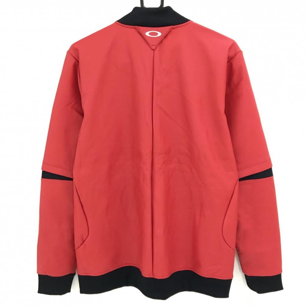 オークリー ジャケットブルゾン レッド 撥水 防風 ストレッチ 軽量 メンズ L ゴルフウェア Oakley