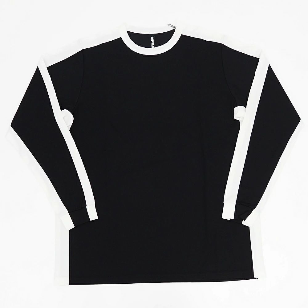 25SS RIPVANWINKLE TRACK LINE JERSEY ジャージ シャツ サイズ M ブラック|ホワイト RW-719 リップヴァンウインクル メンズ 5F17|I0615S|KEP16|