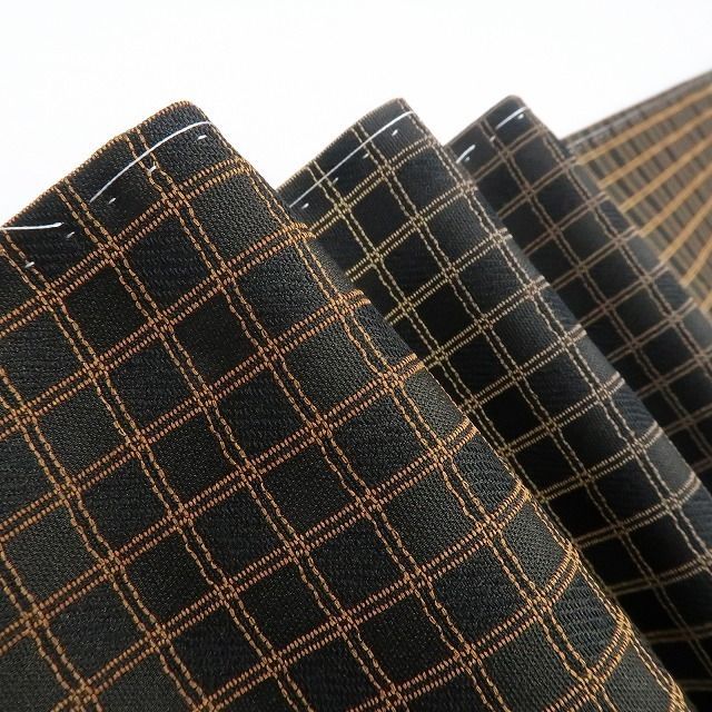 ❁tomihisa❁ 格子柄 着物 正絹 仕付け糸付 トールサイズ 落ち着きの奥に香る品と粋 お召 7026