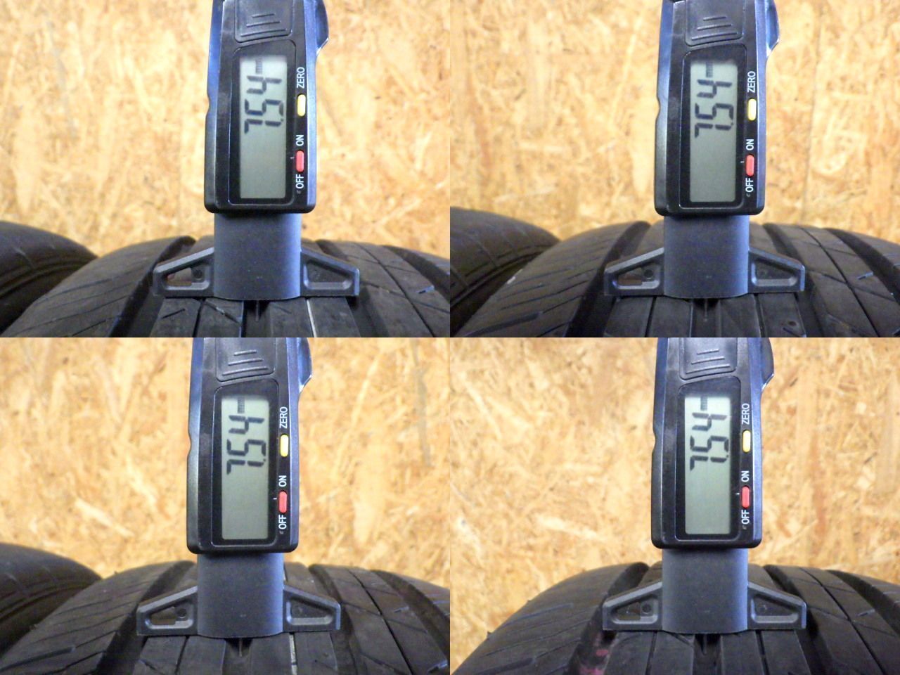 K385 送料無料◆ 製造 約9部山◆BS TURANZA ER33◆205|55R17◆4本