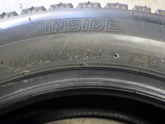 SP914 F◆送料無料●2025年製造 約7.5部山●BS BLIZZAK VRX2●155|65R14●4本