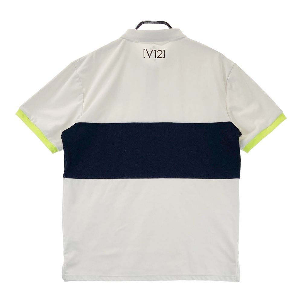 サイズ：L V12 ヴィトゥエルヴ 半袖ポロシャツ ホワイト系