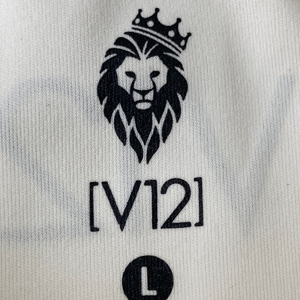 サイズ:L V12 ヴィトゥエルヴ 半袖ポロシャツ ホワイト系 サイズ:L V12 ヴィトゥエルヴ 半袖ポロシャツ ホワイト系