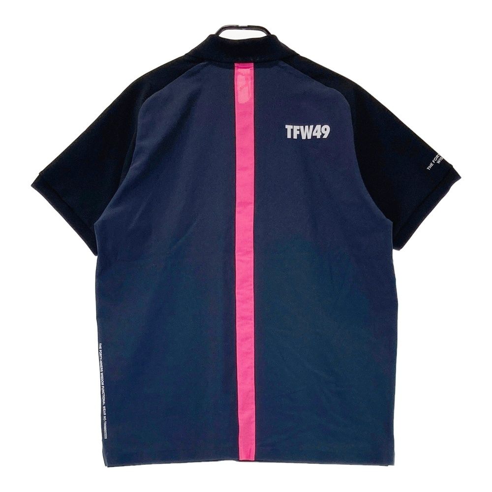 サイズ L TFW49 ティーエフダブリューフォーティーナイン モデル 半袖ポロシャツ ネイビー系 240101544908 ゴルフウェア メンズ ストスト
