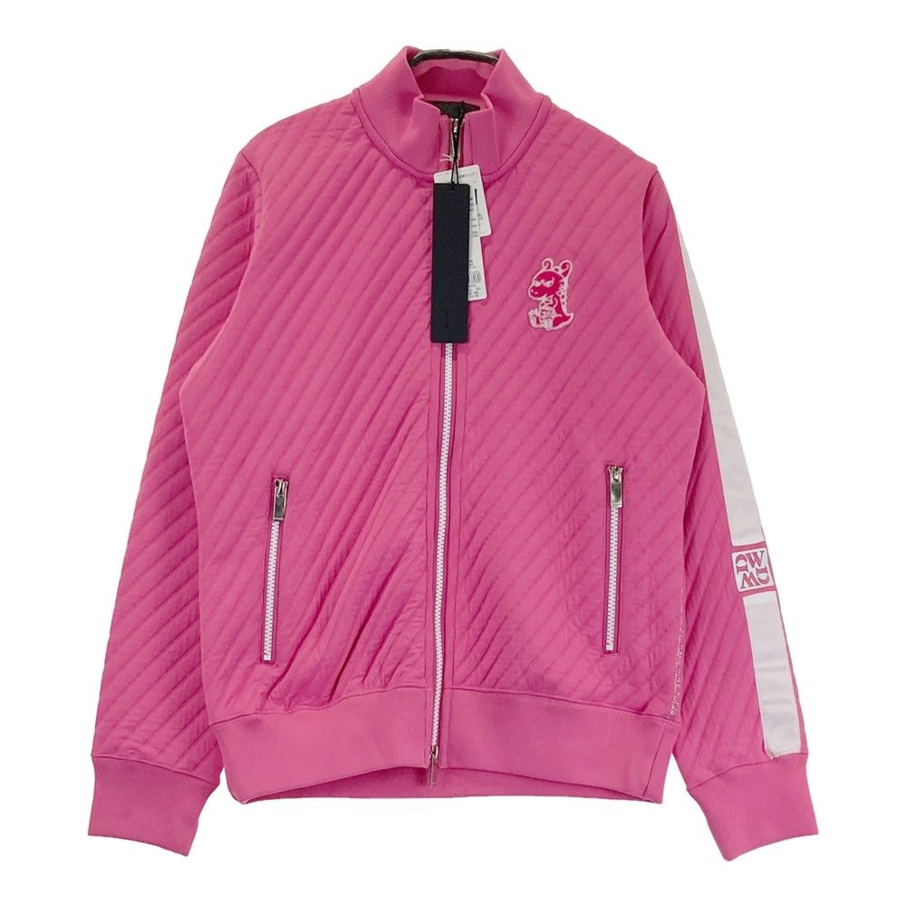サイズ 2 DANCE WITH DRAGON ダンスウィズドラゴン キルティング ジップパーカー チビドラ ピンク系 240101546273 ゴルフウェア レディース ストスト