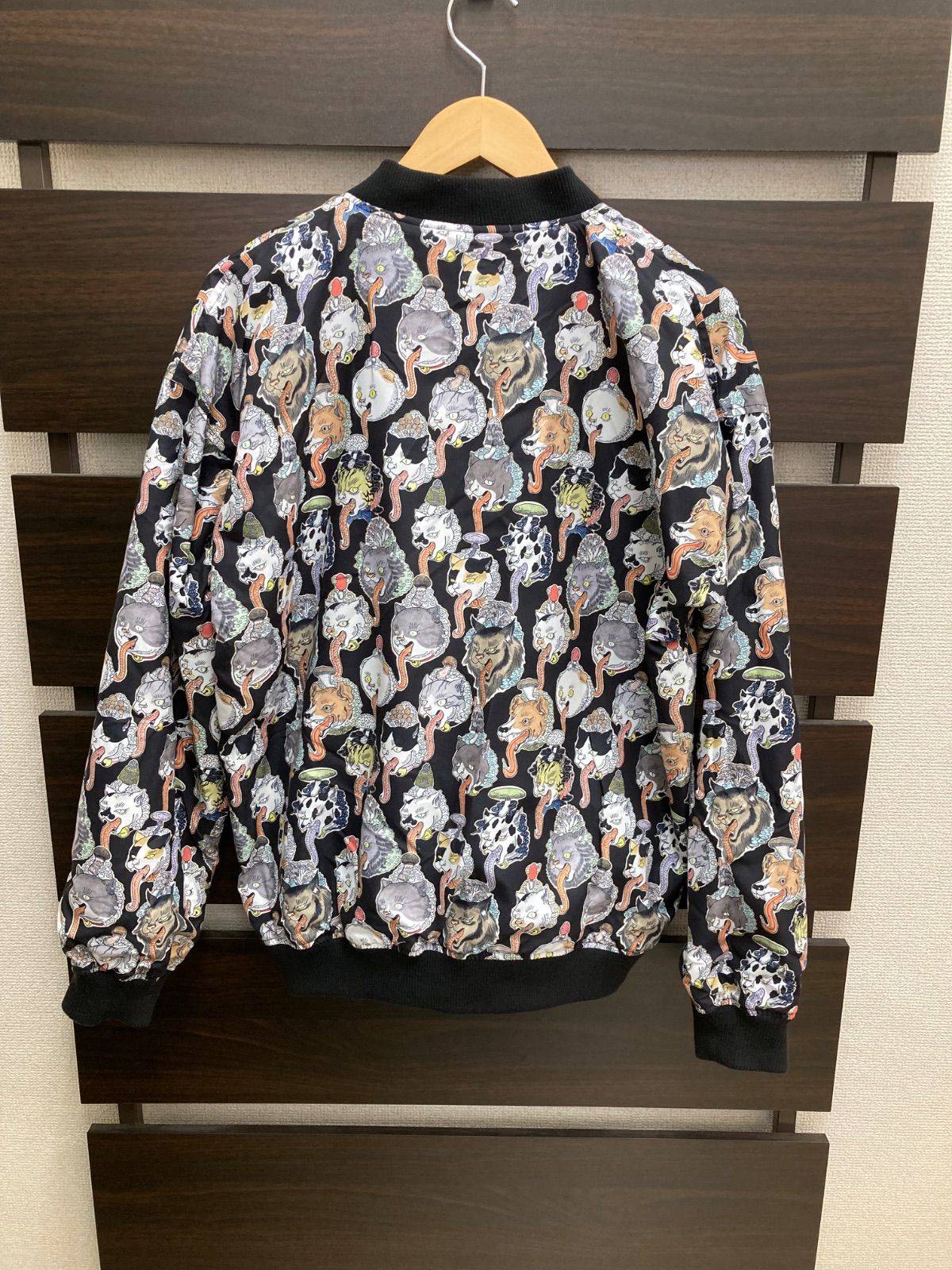 graniph グラニフ 石黒亜矢子コラボ リバーシブルブルゾン 猫舌茸 M