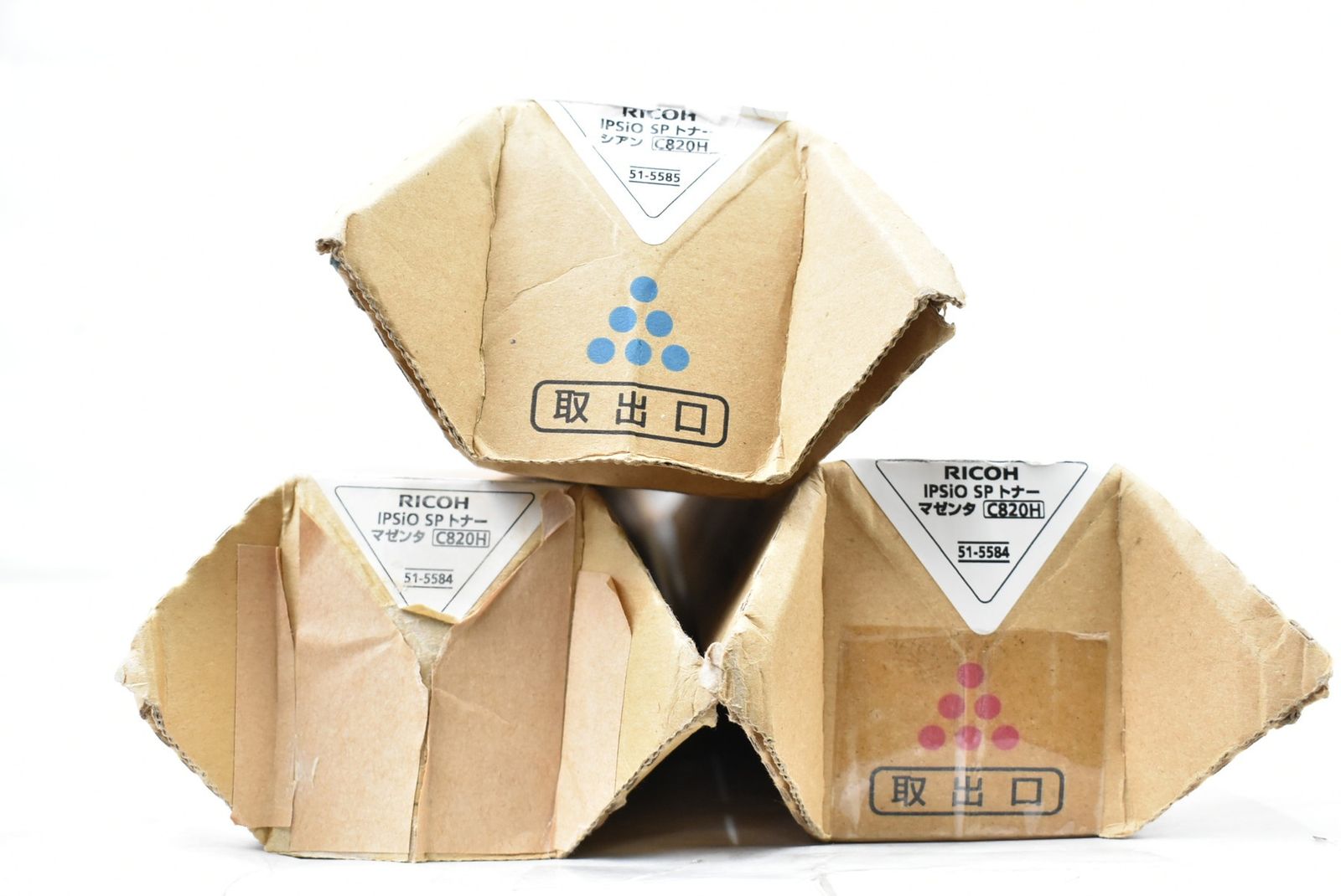 RICOH 純正 トナー C820H 2色3本 シアン マゼンタ リコー IT7U56HK1SLM-L045-byebye