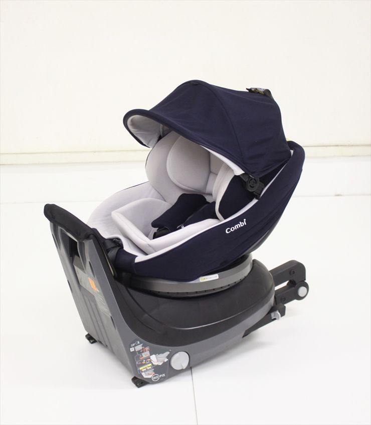 クルムーヴ スマート Light ISOFIX ネイビー 18041 コンビ製チャイルドシート ISOFIX取付け 新生児～ クリーニング済み B508001t