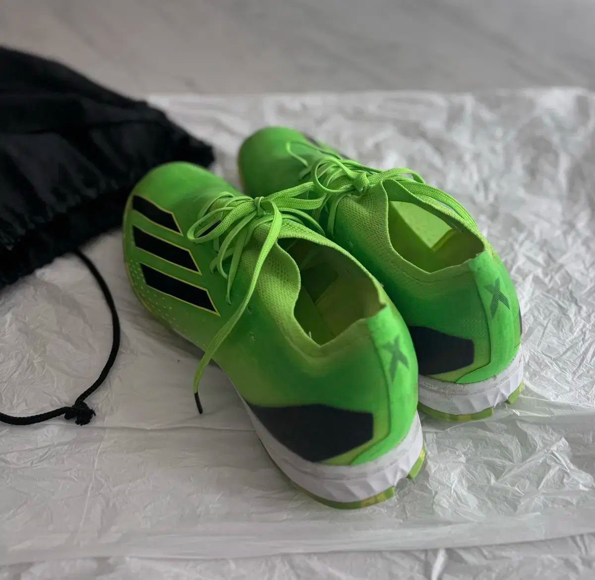 アディダス エックス スピードポータル 1 tf 265 グリーン カラー ソン フンミン SON HEUNGMIN サッカーシューズ 靴