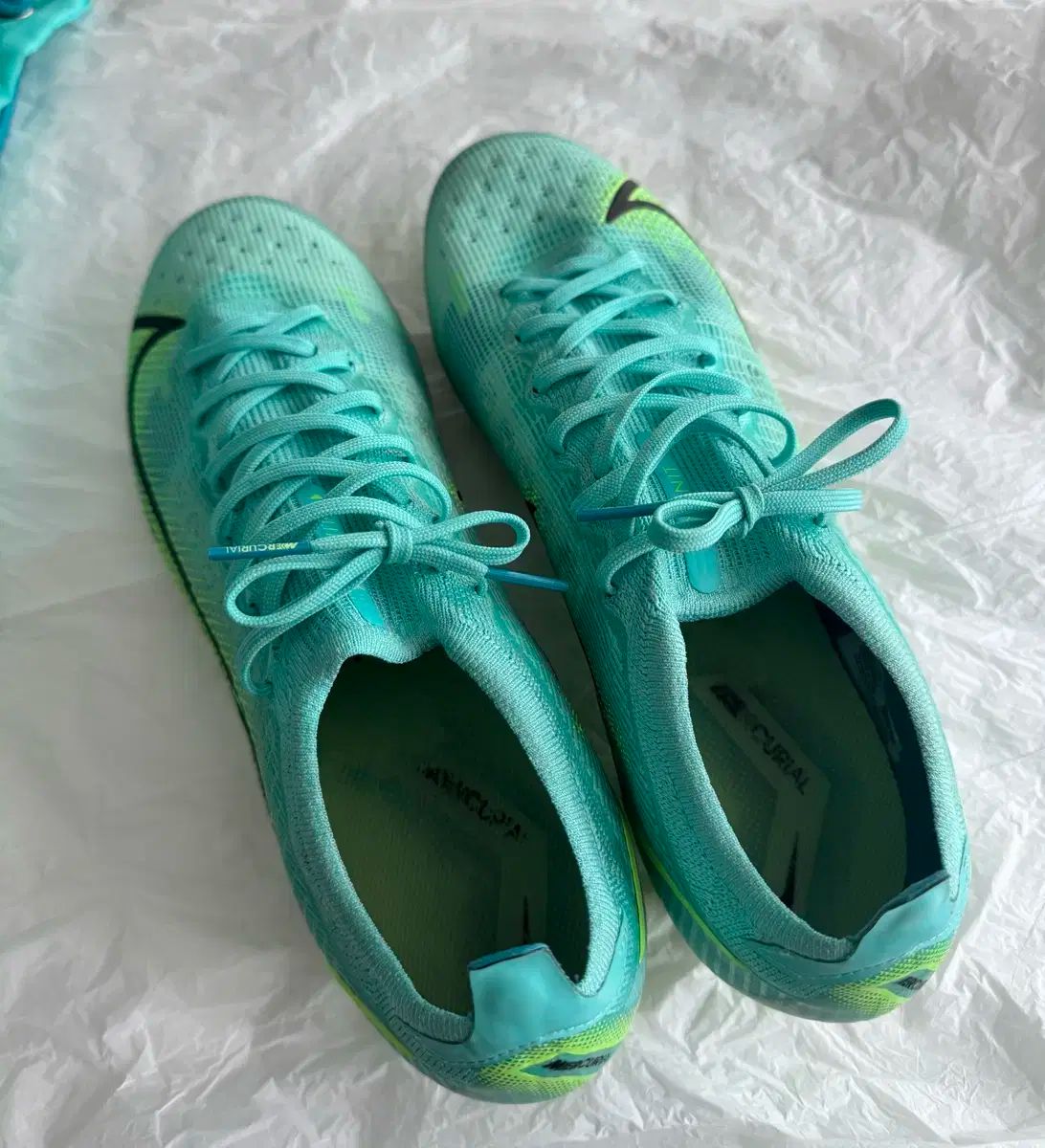 ナイキ マーキュリアル ヴェイパー14 エリート HG ミント スカイブルー 265