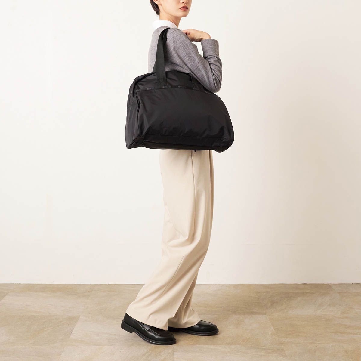 レスポートサック LeSportsac ボストンバッグ DUFFLE BAG リサイクルド ブラック