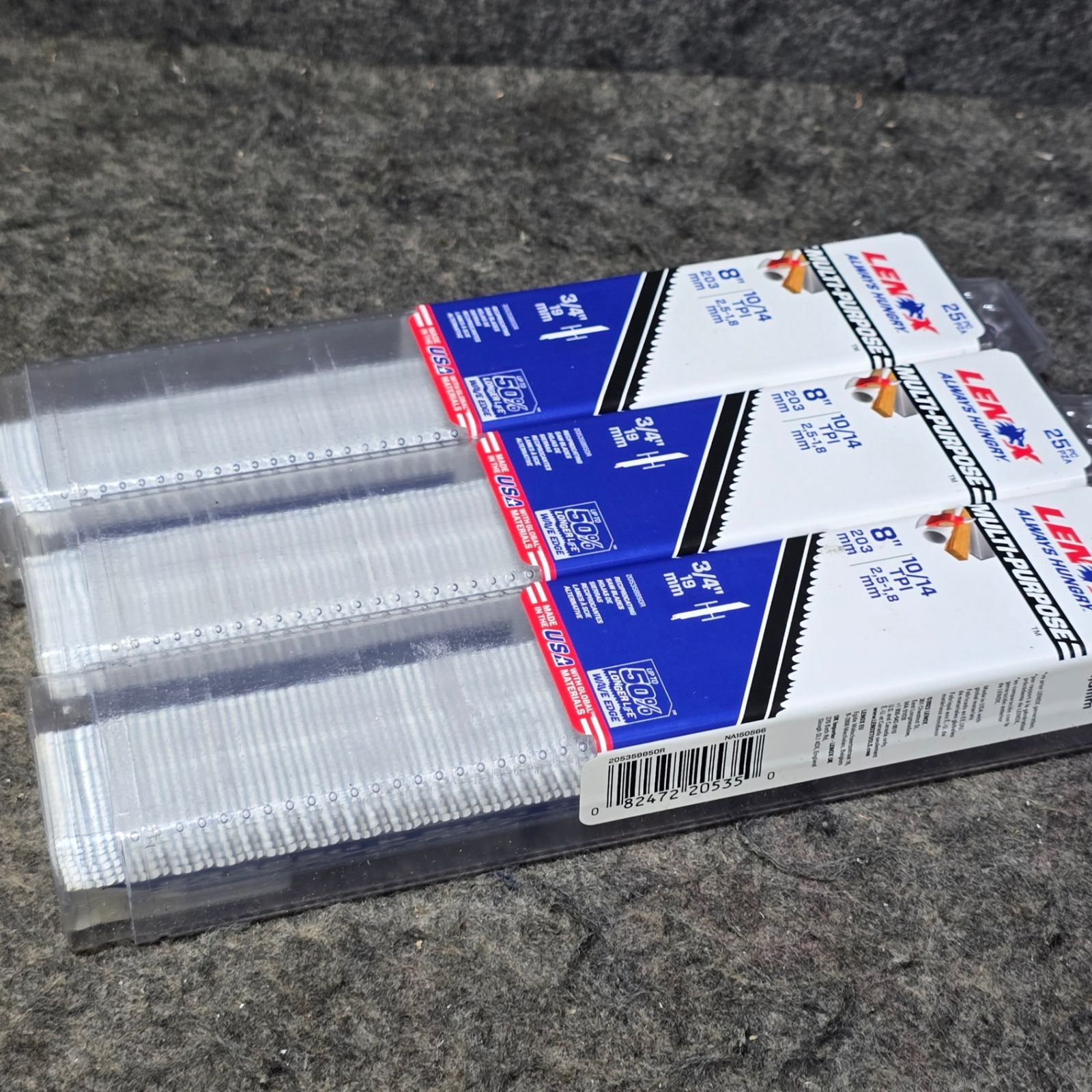 3パック レノックス LENOX 200mm セーバーソーブレード 25枚入 20535B850R 桶川店