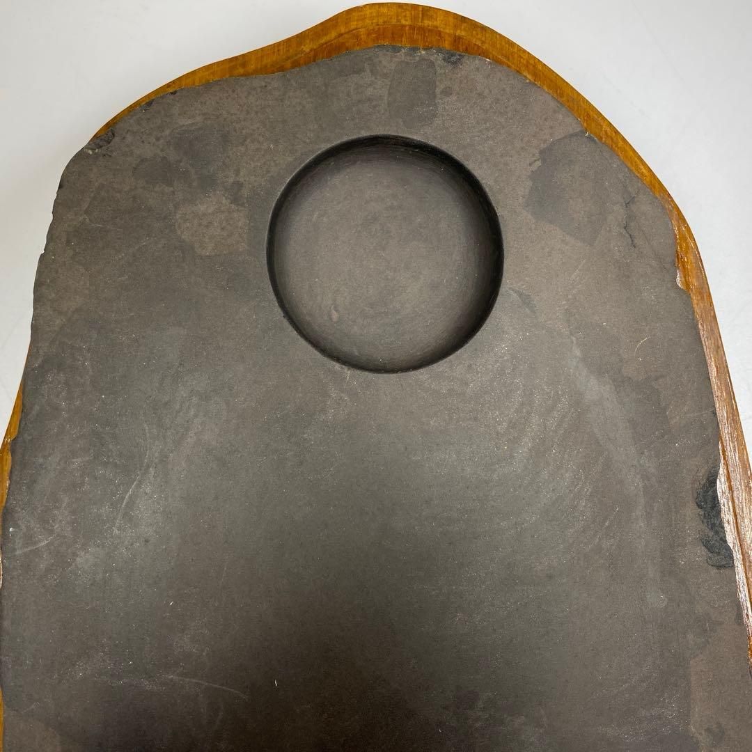 硯石 21×15.5×2.2㎝ 1602g 硯石 タルオ 東な7-0209