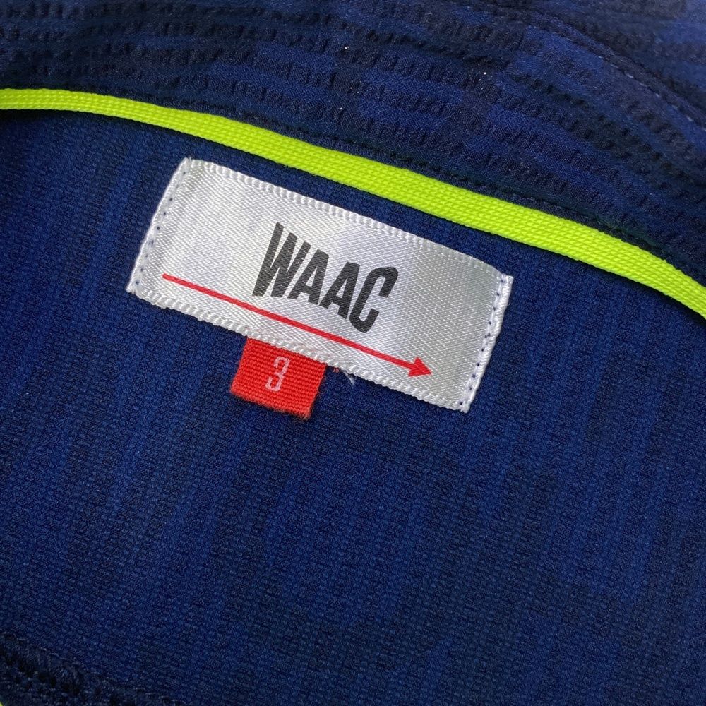 ゴルフウェア 日本製【WAAC】総柄半袖ポロシャツ SIZEM