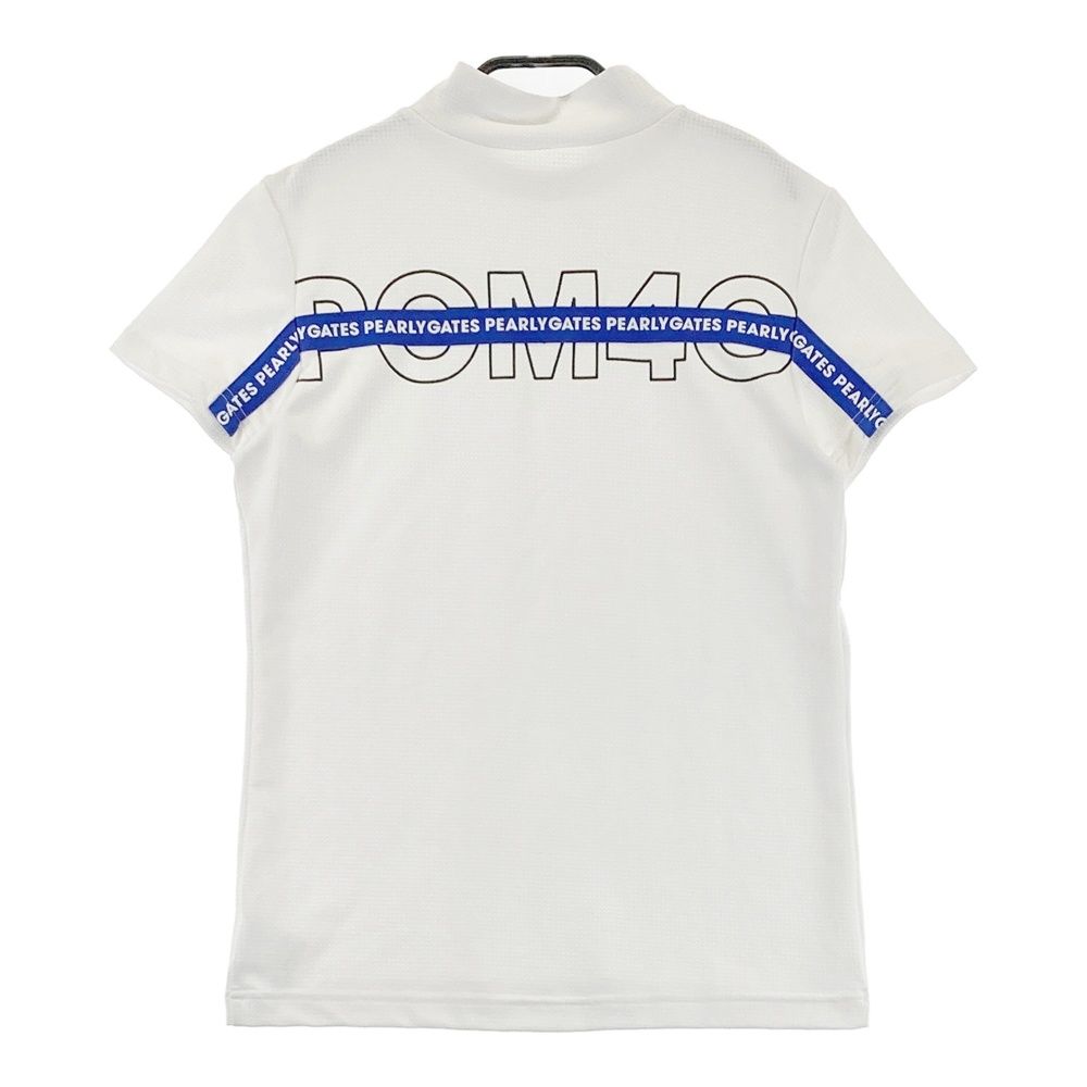 サイズ 1 PEARLY GATES パーリーゲイツ ハイネック半袖Tシャツ ホワイト系 240101543975 ゴルフウェア レディース ストスト