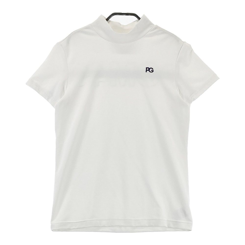 サイズ 1 PEARLY GATES パーリーゲイツ ハイネック半袖Tシャツ ホワイト系 240101543975 ゴルフウェア レディース ストスト