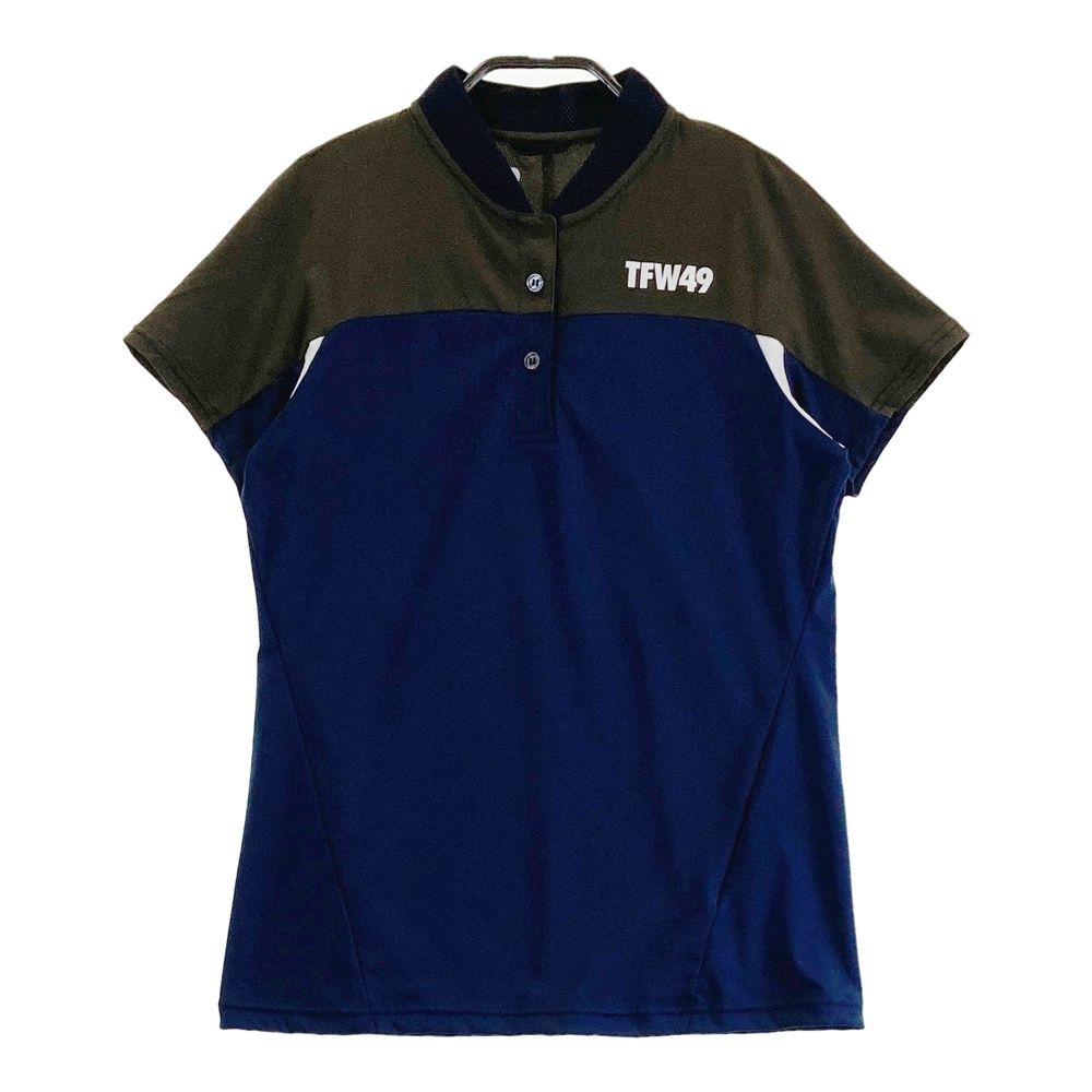 サイズ S TFW49 ティーエフダブリューフォーティーナイン 半袖 ボタンTシャツ ネイビー系 240101545693 ゴルフウェア レディース ストスト