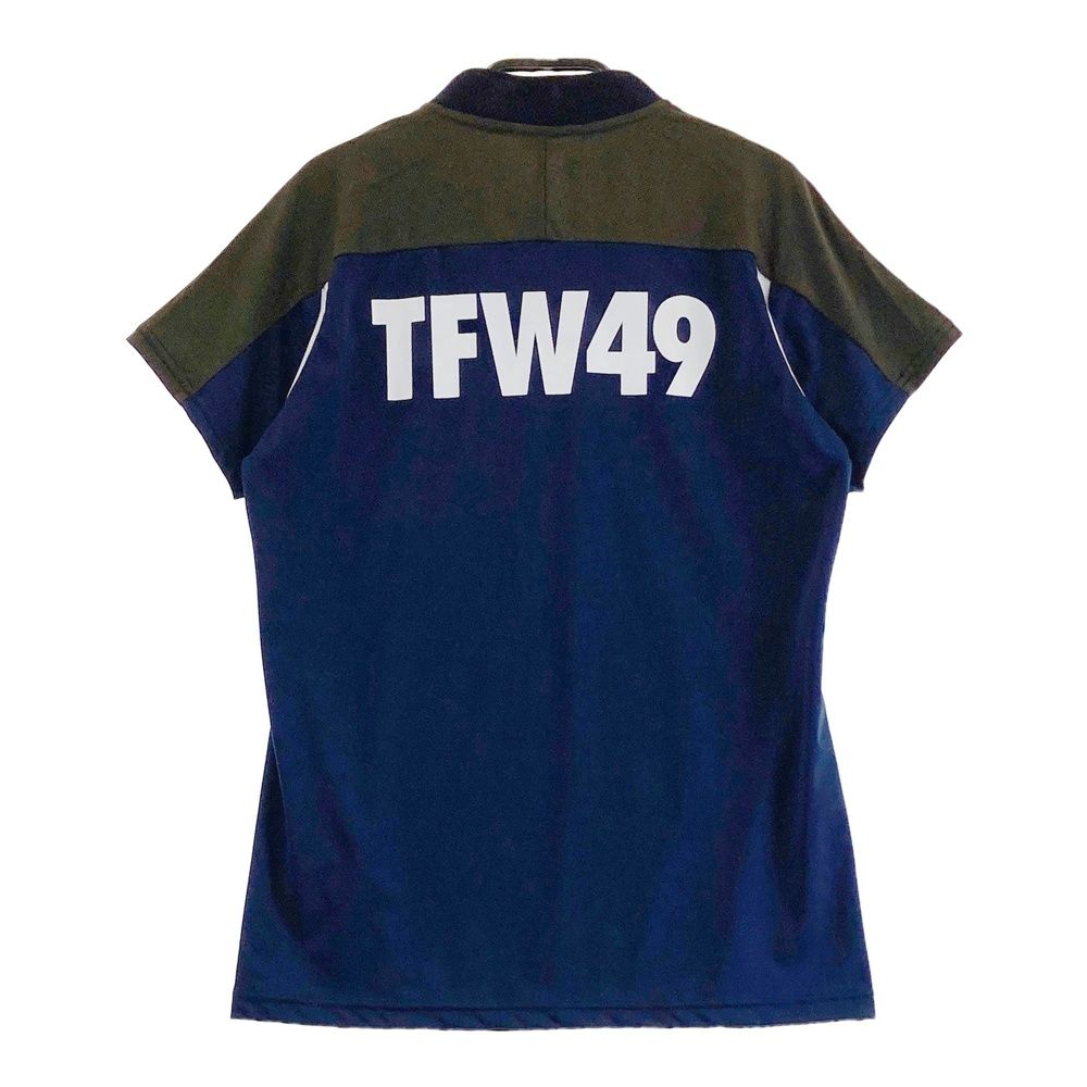 サイズ S TFW49 ティーエフダブリューフォーティーナイン 半袖 ボタンTシャツ ネイビー系 240101545693 ゴルフウェア レディース ストスト