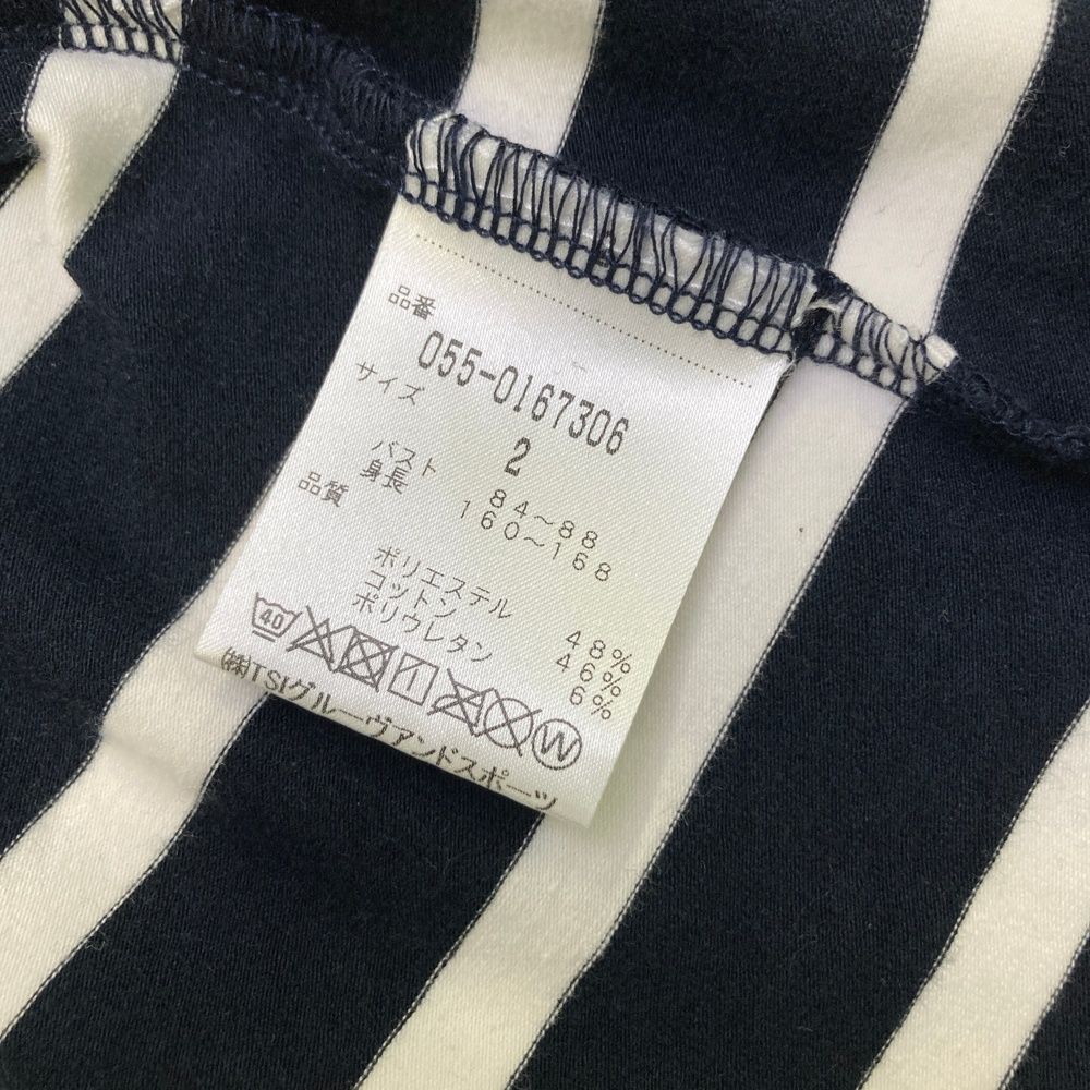 サイズ：2 PEARLY GATES パーリーゲイツ モックネック 半袖Tシャツ