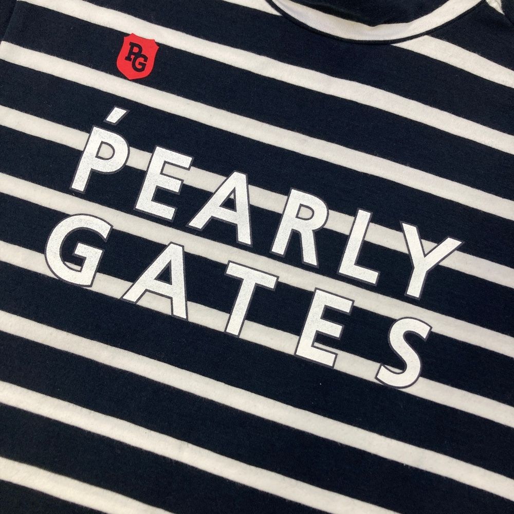 サイズ：2 PEARLY GATES パーリーゲイツ モックネック 半袖Tシャツ