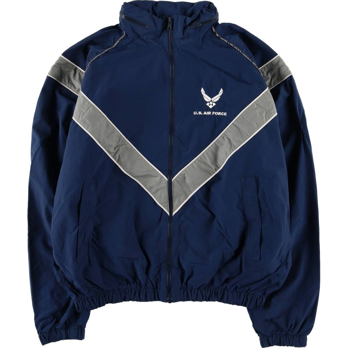 古着 00年代 米軍実品 U.S.AIR FORCE SKILCRAFT PTU トレーニングジャケット ナイロンジャケット MEDIUM|REGULAR|eaa588477
