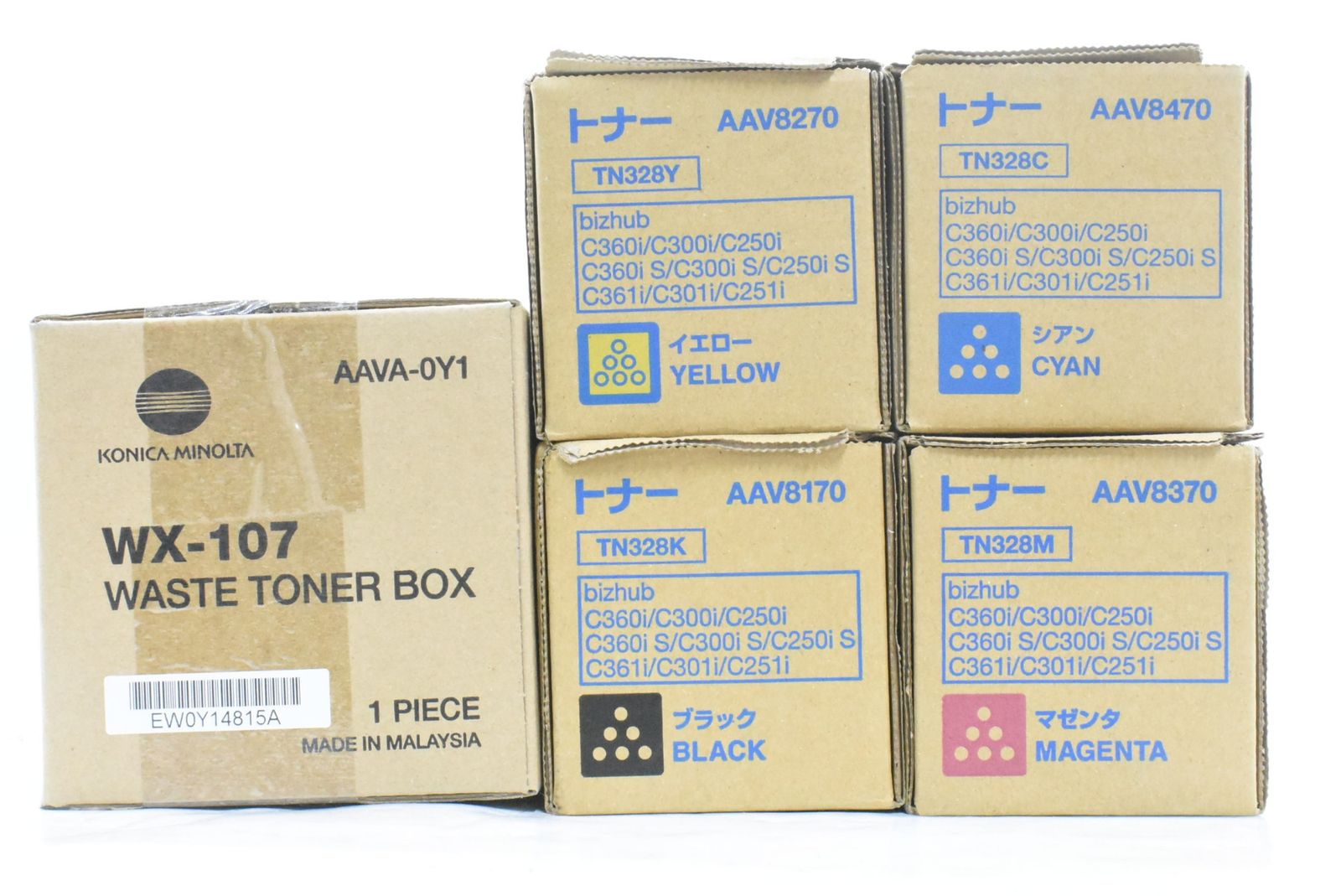 ♥ コニカミノルタ 純正 トナー TN328 4色 シアン マゼンタ イエロー ブラック 廃トナーボックス付 KONICA MINOLTA ITERZ7371GWW-D-N17-byebye