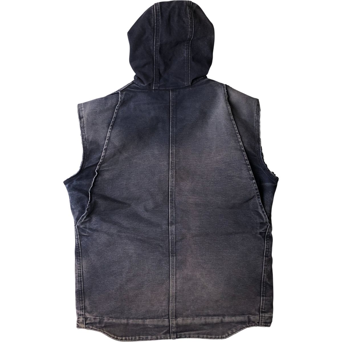 古着 カーハート Carhartt カットオフ フード付き ダックベスト メンズS相当 eaa589639