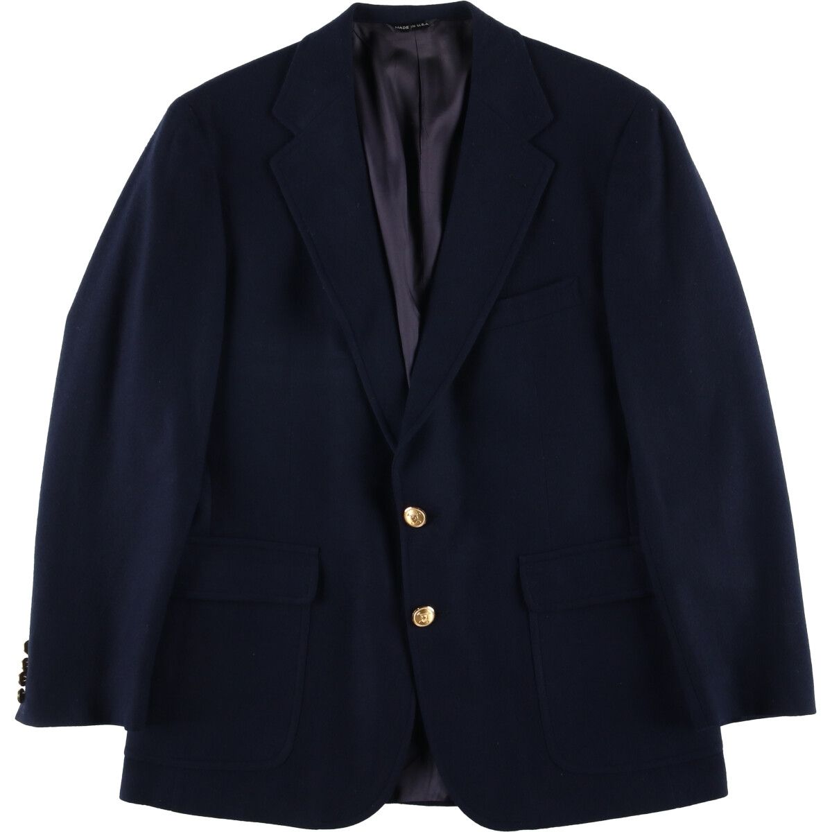 古着 80 90年代 ラルフローレン Ralph Lauren POLO UNIVERSITY CLUB 紺ブレザー テーラードジャケット メンズL相当 eaa591907