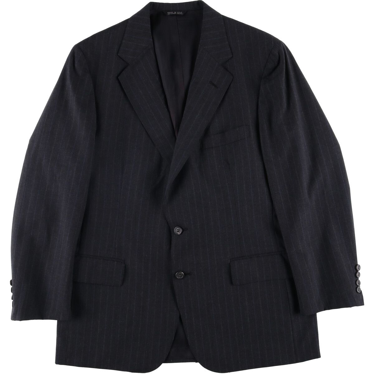 古着 80 90年代 ラルフローレン Ralph Lauren POLO UNIVERSITY CLUB ストライプ柄 ウールテーラードジャケット eaa591909