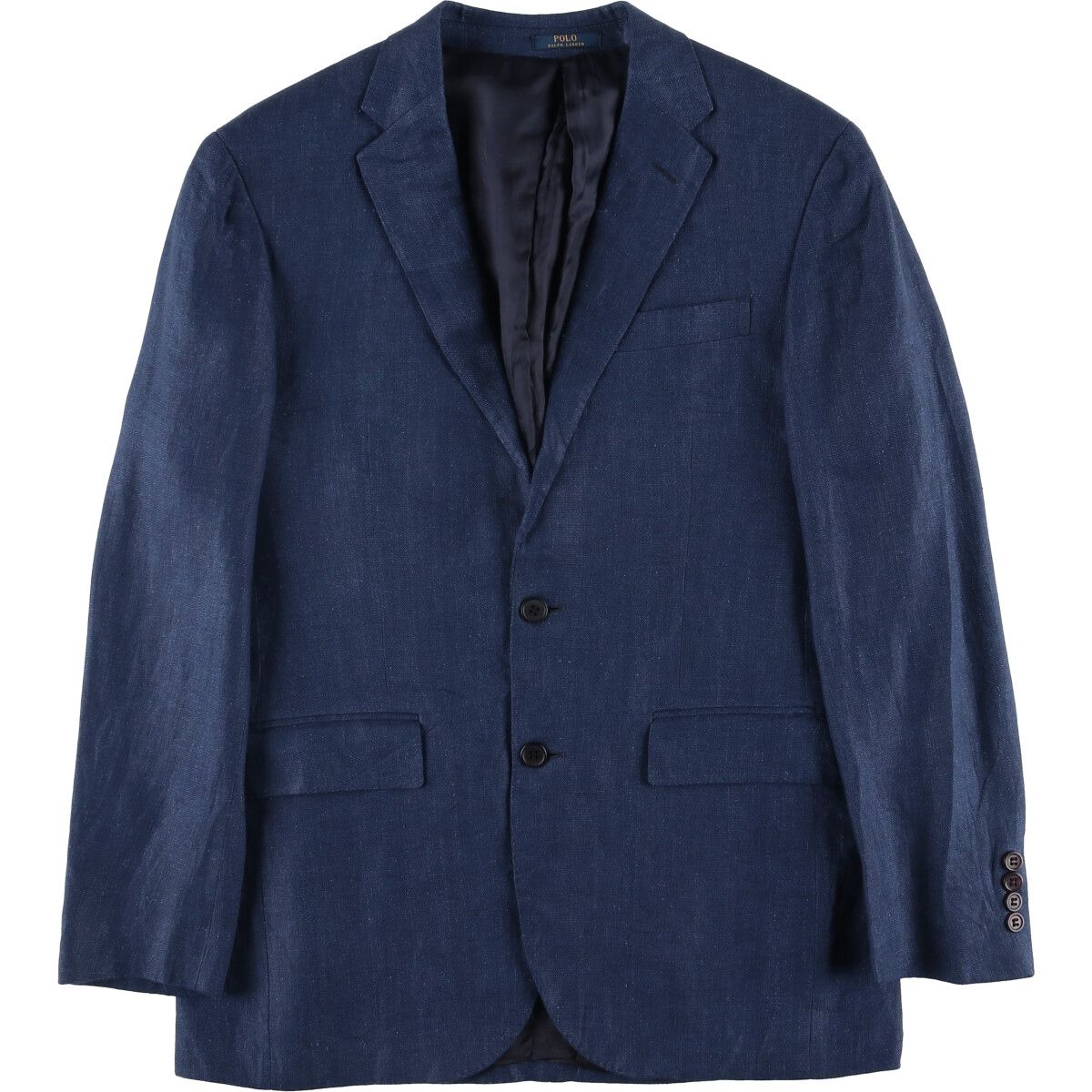 古着 ラルフローレン Ralph Lauren POLO RALPH LAUREN リネンテーラードジャケット メンズM相当|eaa591910