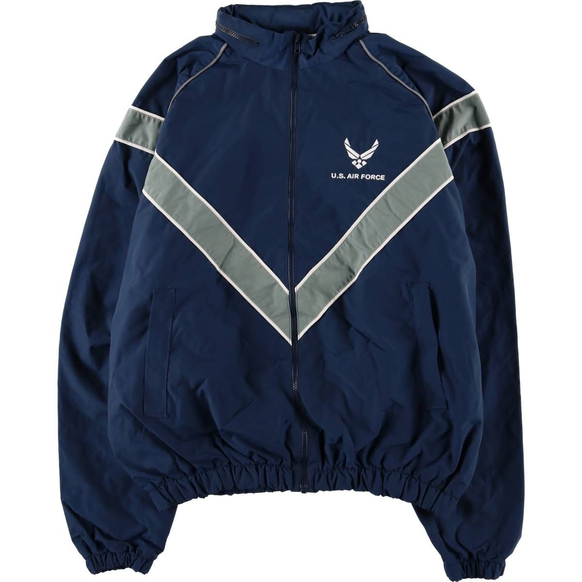 古着 SKILCRAFT PTU トレーニングジャケット ナイロンジャケット LARGE LONG メンズL相当 eaa592953