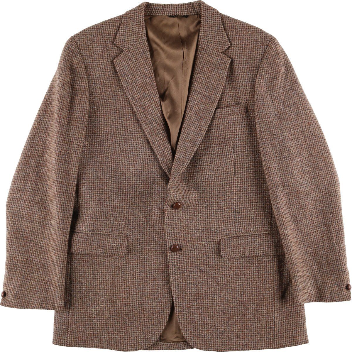 古着 80年代 Wallachs Harris Tweed ハリスツイード ウールテーラードジャケット メンズL相当 ヴィンテージ|eaa591900