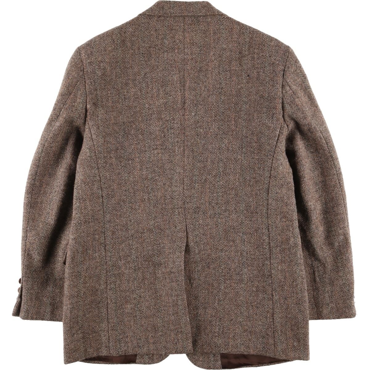 古着 80年代 WESTCHESTER CLASSICS Harris Tweed ハリスツイード ヘリンボーン ウールテーラードジャケット メンズL相当 eaa591901