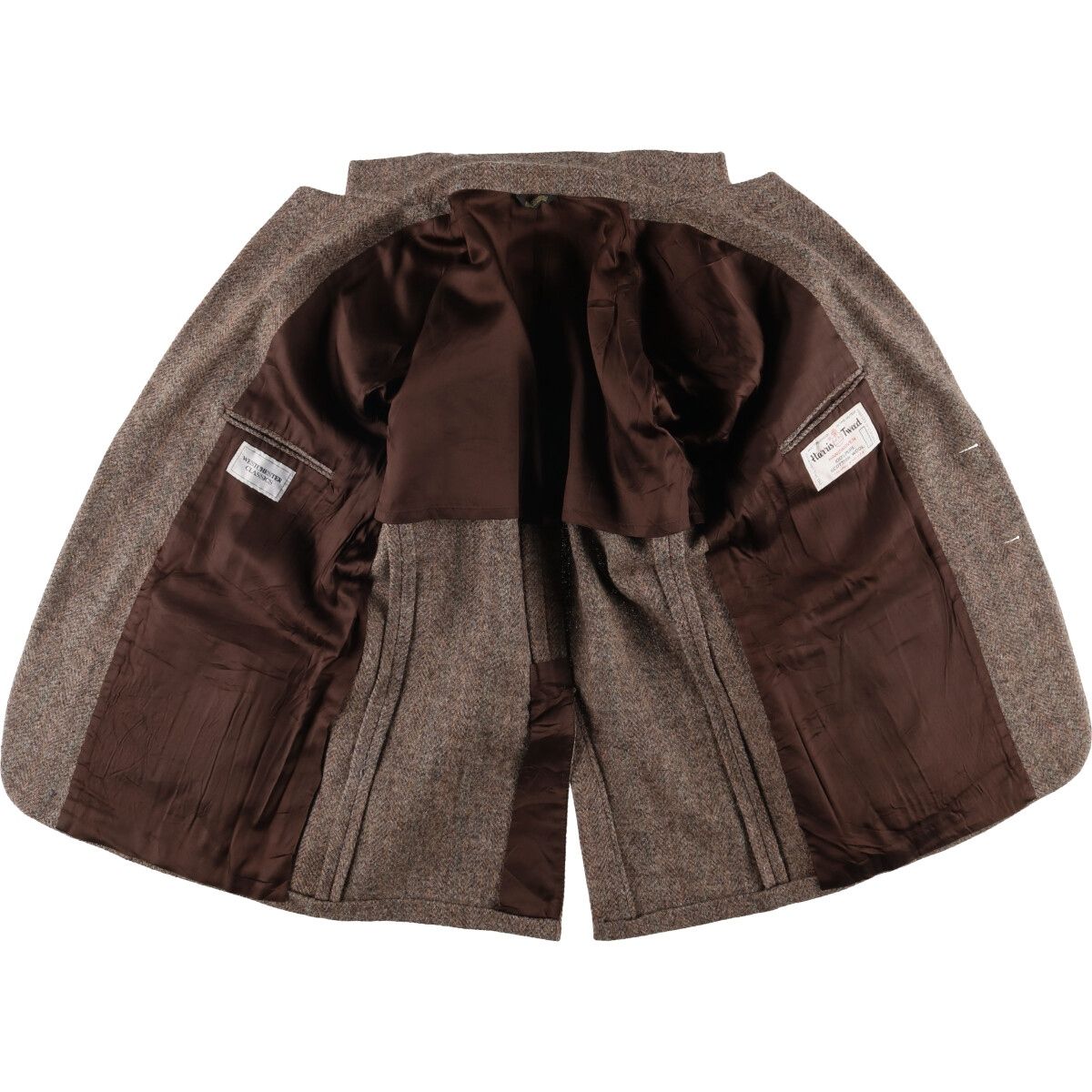 古着 80年代 WESTCHESTER CLASSICS Harris Tweed ハリスツイード ヘリンボーン ウールテーラードジャケット メンズL相当 eaa591901 KANDAIZUMI_COM
