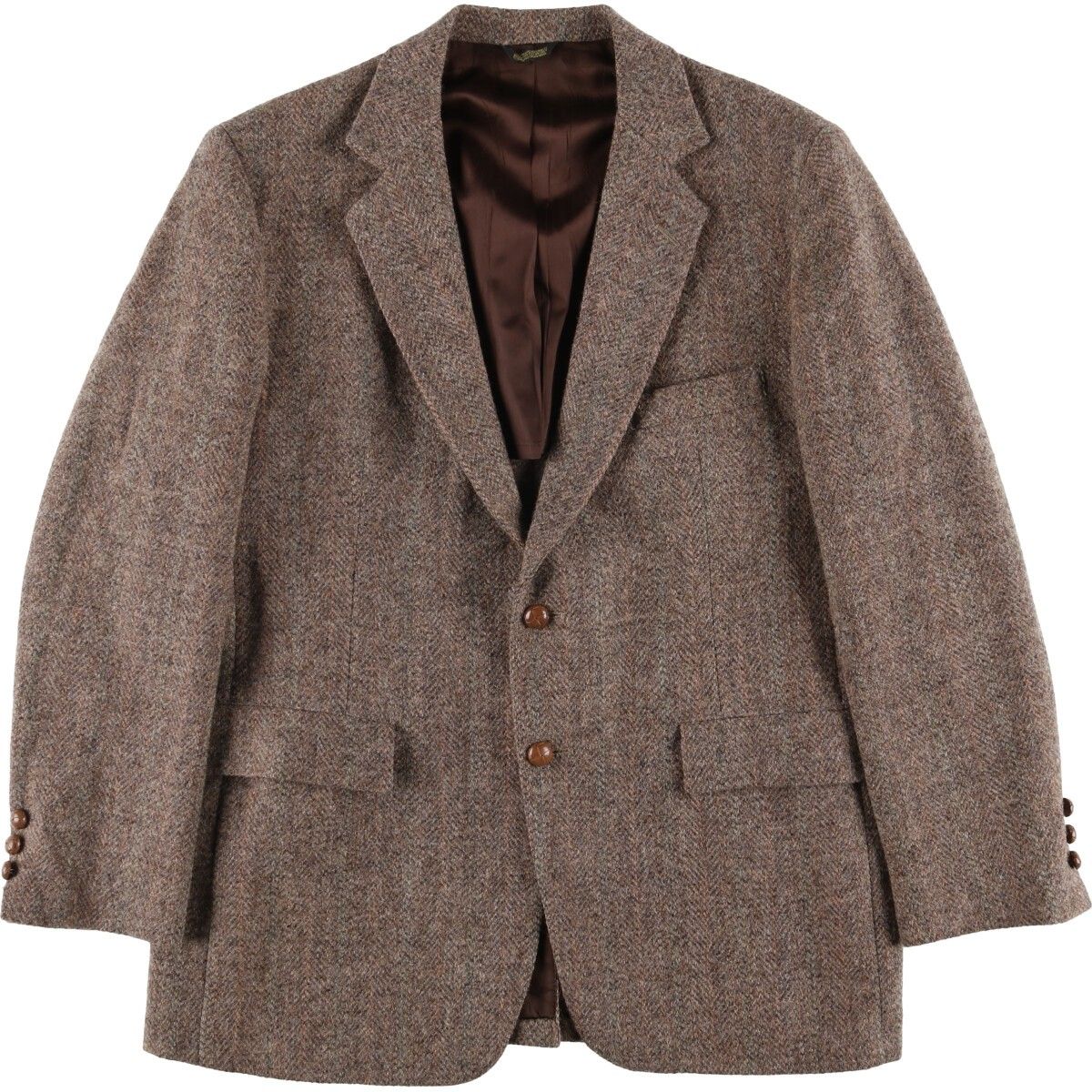 古着 80年代 WESTCHESTER CLASSICS Harris Tweed ハリスツイード ヘリンボーン ウールテーラードジャケット メンズL相当 eaa591901