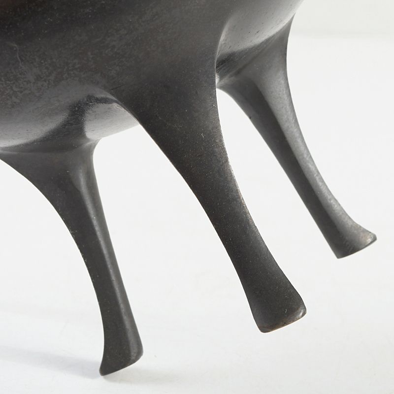 美術品・アンティーク・コレクション 中国 古銅 三つ足香炉 C S73