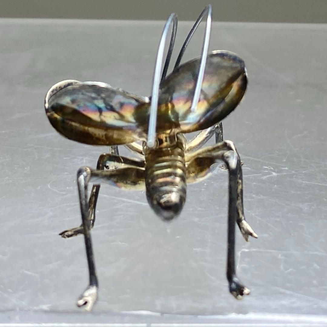 清課堂 銀製 鈴虫置物 共箱 5g 幅4.5㎝ トヒウ 東な7-0209① - メルカリ