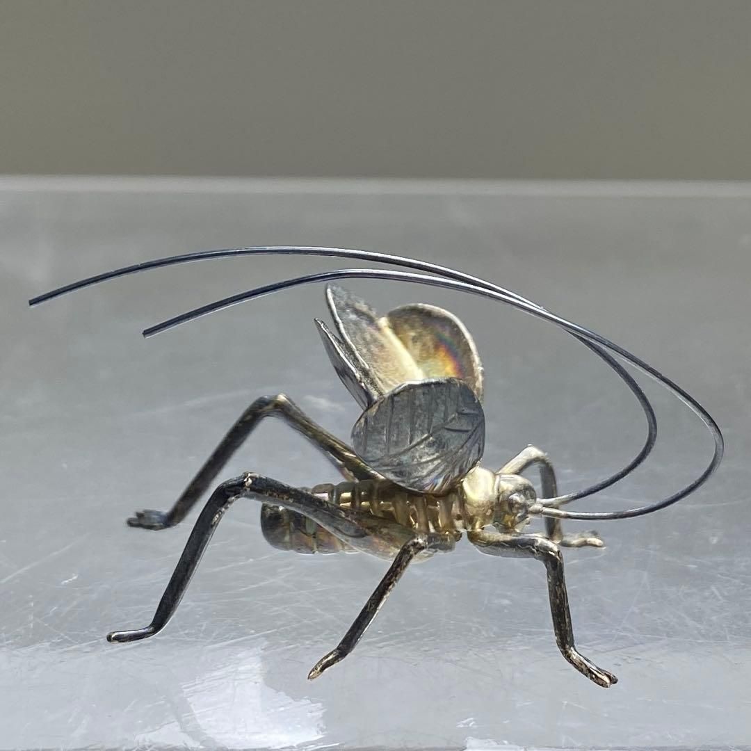 清課堂 銀製 鈴虫置物 共箱 5g 幅4.5㎝ トヒウ 東な7-0209① - メルカリ