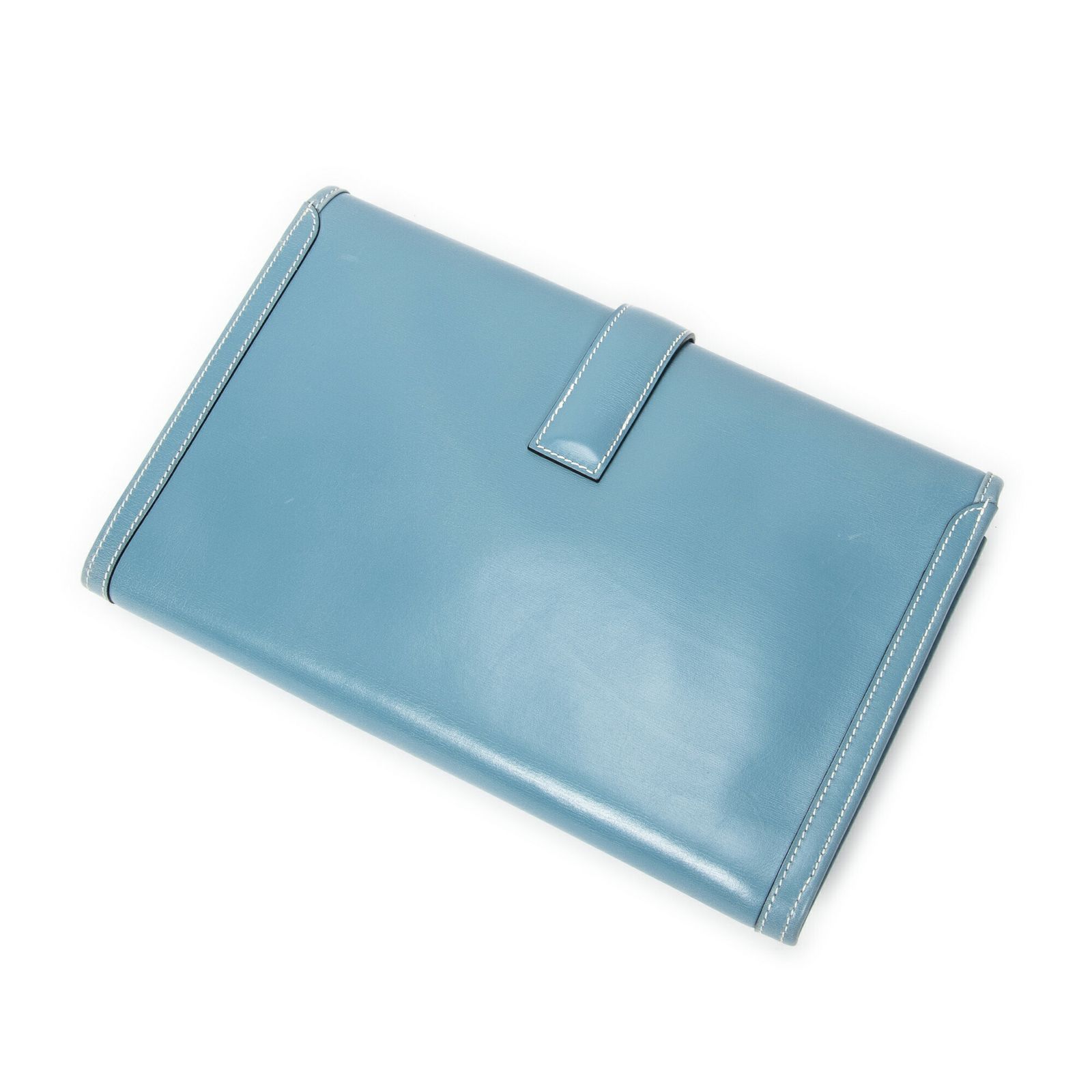 HERMES エルメスジジェブルージーンズボックスレザーA