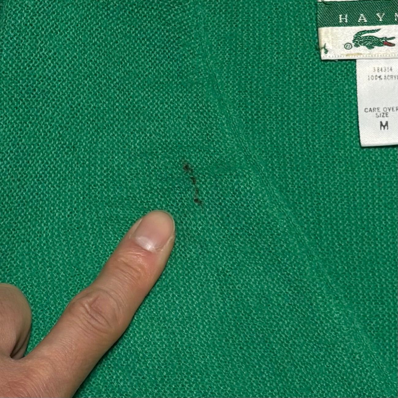 LACOSTE ラコステ Cardigan カーディガン USA製 EmbroideredLogo 刺繍 